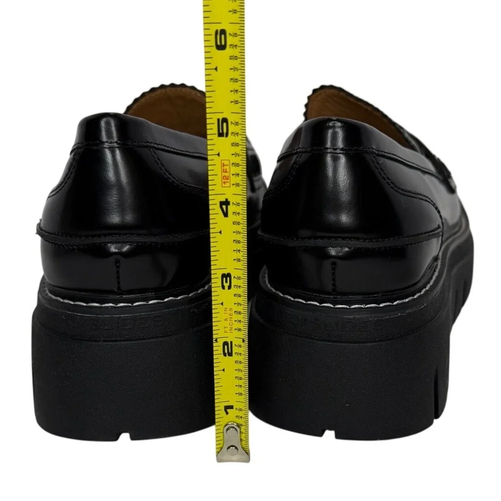 J/Slides Tyler Platform‎ 9.5 Chunky Penny Loafers Preppy Academia Minimalist